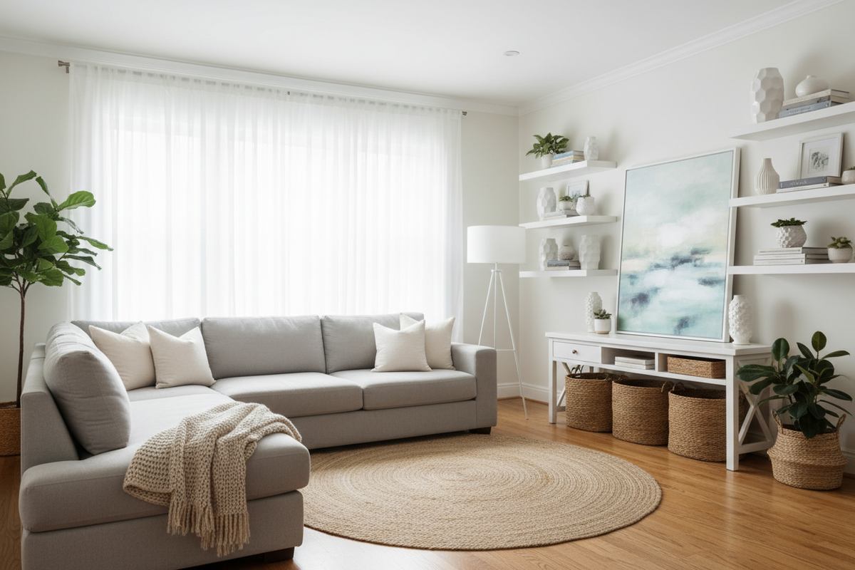 Organized Living Room